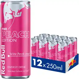 Albert Heijn Red Bull White peach 12-pack aanbieding