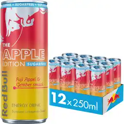 Albert Heijn Red Bull Fuji appel sugarfree 12-pack aanbieding