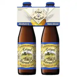 Albert Heijn Tripel Karmeliet Alcoholvrij 3 granenbier 4-pack aanbieding