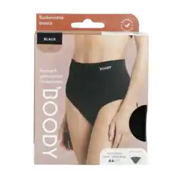 De Online Drogist Boody Menstruatieondergoed Tailleslip Zwart Licht Maat XS aanbieding