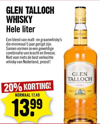 Dirck 3 Glen Talloch Whisky aanbieding