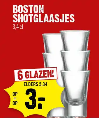 Dirck 3 Boston Shotglaasjes aanbieding