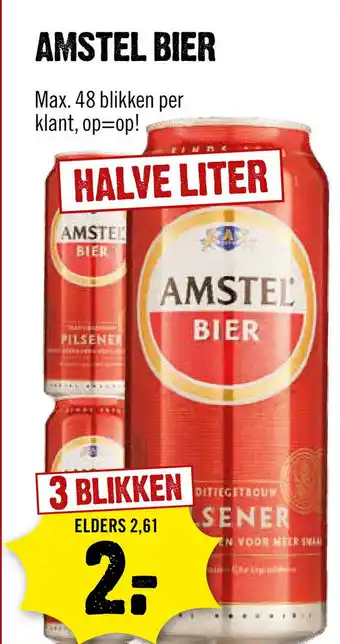 Dirck 3 Amstel Bier aanbieding