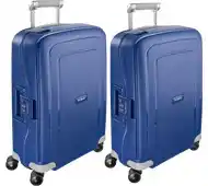 Coolblue Samsonite S'Cure Spinner 55cm Dark Blue Duo Kofferset aanbieding