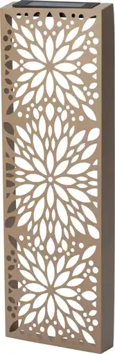 Intratuin Intratuin tuin wanddecoratie Flora bloem beige 18 x 5 x 60 cm aanbieding