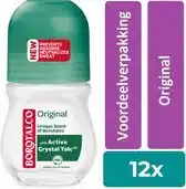 Bol.com Borotalco Original roll-on- 12 stuks - voordeelverpakking aanbieding