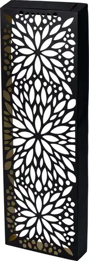 Intratuin Intratuin solar wandlamp Bloem zwart 15 x 5 x 60 cm aanbieding