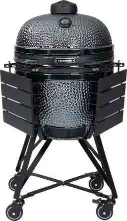 Intratuin Urban Chef kamado barbecue Large Deluxe metallic look 128 x 80 x 120 cm aanbieding