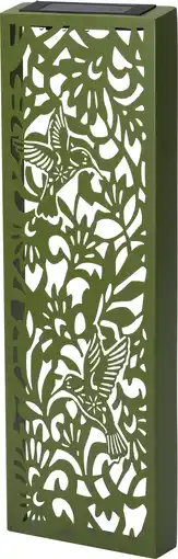 Intratuin Intratuin tuin wanddecoratie Flora vogel groen 18 x 5 x 60 cm aanbieding