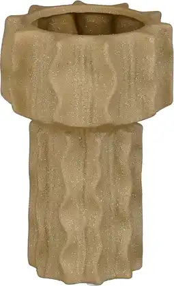 Intratuin Mica Decorations vaas Alves bruin D 15 H 23 cm aanbieding