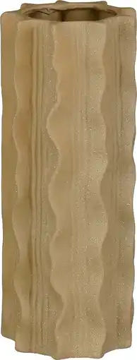Intratuin Mica Decorations vaas Alves bruin D 15,5 H 37,5 cm aanbieding