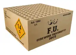 Vuurwerk Expert F.U. (Firework University) 144sh aanbieding