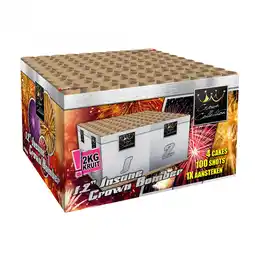 Vuurwerk Expert 1.2 Insane Crown Bomber 100 shots aanbieding