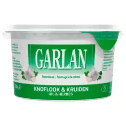 Albert Heijn Garlan Verse roomkaas met knoflook & kruiden aanbieding