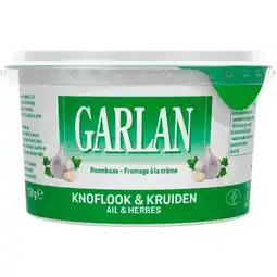 Albert Heijn Garlan Verse roomkaas met knoflook & kruiden aanbieding