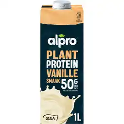 Albert Heijn Alpro Plant protein vanilla flavour aanbieding