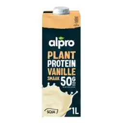 Albert Heijn Alpro Plant protein vanilla flavour aanbieding