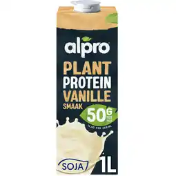 Albert Heijn Alpro Plant protein vanilla flavour aanbieding