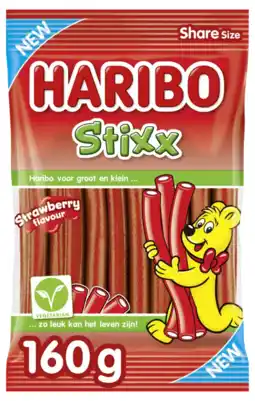 Albert Heijn Haribo Stixx strawberry aanbieding