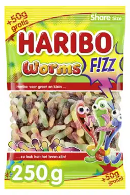 Albert Heijn Haribo Worms f!zz aanbieding