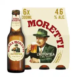 Albert Heijn Birra Moretti L'autentica bier 6-pack aanbieding