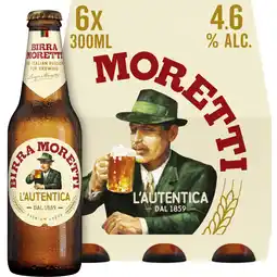 Albert Heijn Birra Moretti L'autentica bier 6-pack aanbieding