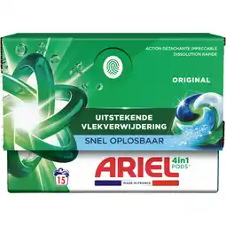Albert Heijn Ariel 4-in-1 pods original wasmiddelcapsules aanbieding