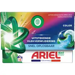 Albert Heijn Ariel 4-in-1 pods color wasmiddelcapsules aanbieding