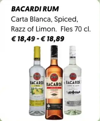 Dekamarkt Bacardi rum aanbieding
