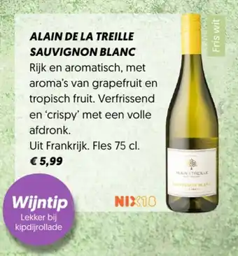 Dekamarkt Alain de la treille sauvignon blanc aanbieding