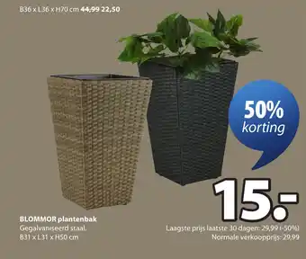 Jysk BLOMMOR plantenbak aanbieding