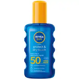 Jumbo Nivea Sun Protect & Dry Touch Spray SPF50 200ML aanbieding