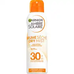 Jumbo Garnier Ambre Solaire Dry Mist SPF 30 200 ml aanbieding