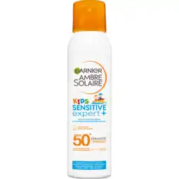Jumbo Garnier Ambre Solaire Kids Sensitive Expert SPF 50+ 150 ML aanbieding