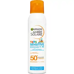 Jumbo Garnier Ambre Solaire Kids Sensitive Expert SPF 50+ 150 ML aanbieding