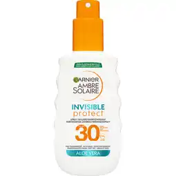 Jumbo Garnier Ambre Solaire Invisible Protect Zonnespray SPF30 150 ML aanbieding