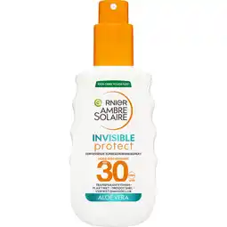 Jumbo Garnier Ambre Solaire Invisible Protect Zonnespray SPF30 150 ML aanbieding