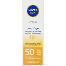 Jumbo NIVEA SUN FACE ANTI-AGE PIGMENTS 50 ML aanbieding