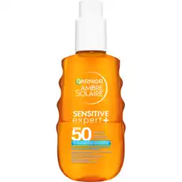 Jumbo Garnier Ambre Solaire Sensitive Expert Zonbescherming Met Watertextuur SPF50 150 ML aanbieding