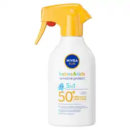 Jumbo Nivea Sun Kids Sensitive SPF50+ 250 ML aanbieding