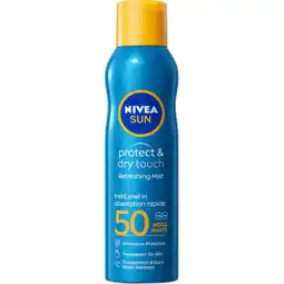 Jumbo Nivea Sun Dry Touch Vernevel SPF50 200 ML aanbieding