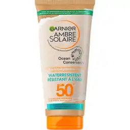 Jumbo Garnier Ambre Solaire Waterresistente Zonnemelk SPF 50 175ML aanbieding