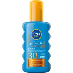 Jumbo NIVEA SUN Protect & Bronze Zonnebrand Spray SPF 30 - 200ml aanbieding
