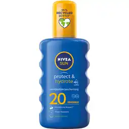 Jumbo NIVEA SUN Protect & Hydrate Zonnespray SPF20 200 ML aanbieding