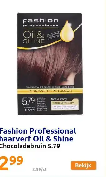 Action Fashion Professional haarverf Oil & Shine aanbieding