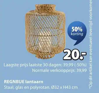 Jysk REGNBUE lantaarn aanbieding