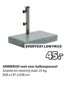 Jysk AMMERUD voet voor balkonparasol aanbieding