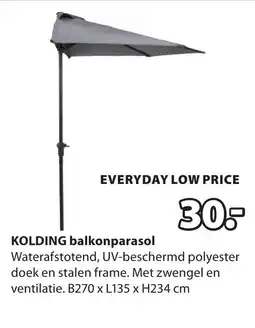Jysk KOLDING balkonparasol aanbieding