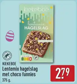 ALDI Kiekeboe Lentemix hagelslag met choco funnies aanbieding