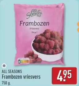 ALDI All Seasons Frambozen Vriesvers aanbieding